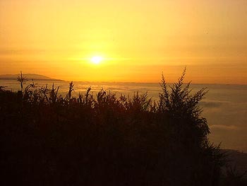 Romantischer Sonnenuntergang