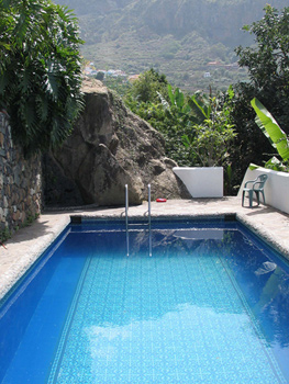 Gemeinsam benutzter Pool auf der Finca
