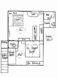 Grundriss vom Appartement auf Teneriffa Grundriss vom Appartement auf Teneriffa