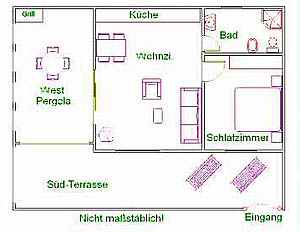 Grundriss vom Ferienhaus Grundriss vom Ferienhaus