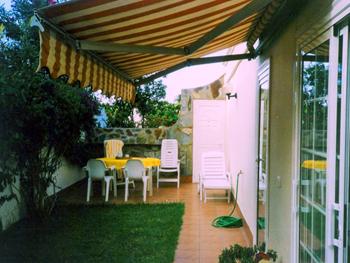 Möblierte Terrasse