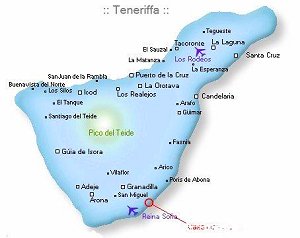 Teneriffa Karte Teneriffa Karte