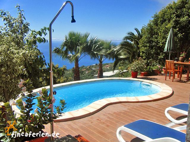 Ferienhaus mit Pool, Klimaanlage, auf La Palma