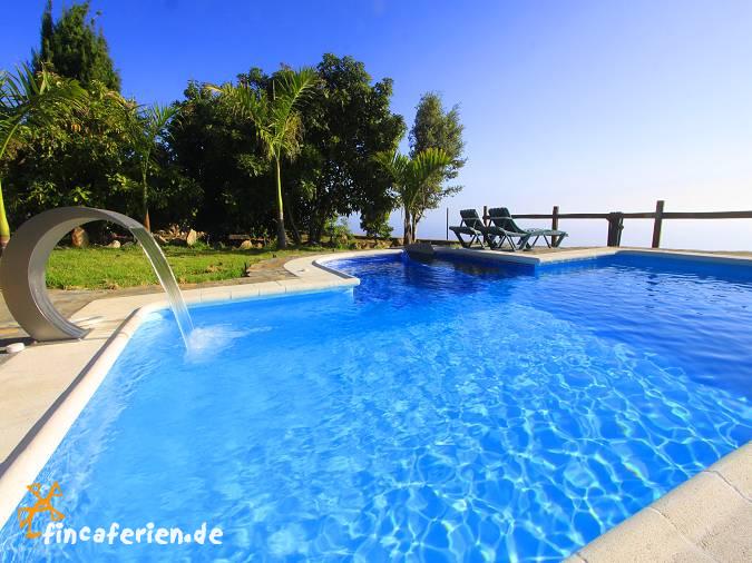 La Palma Ferienhaus mit beheiztem Pool, Meerblick